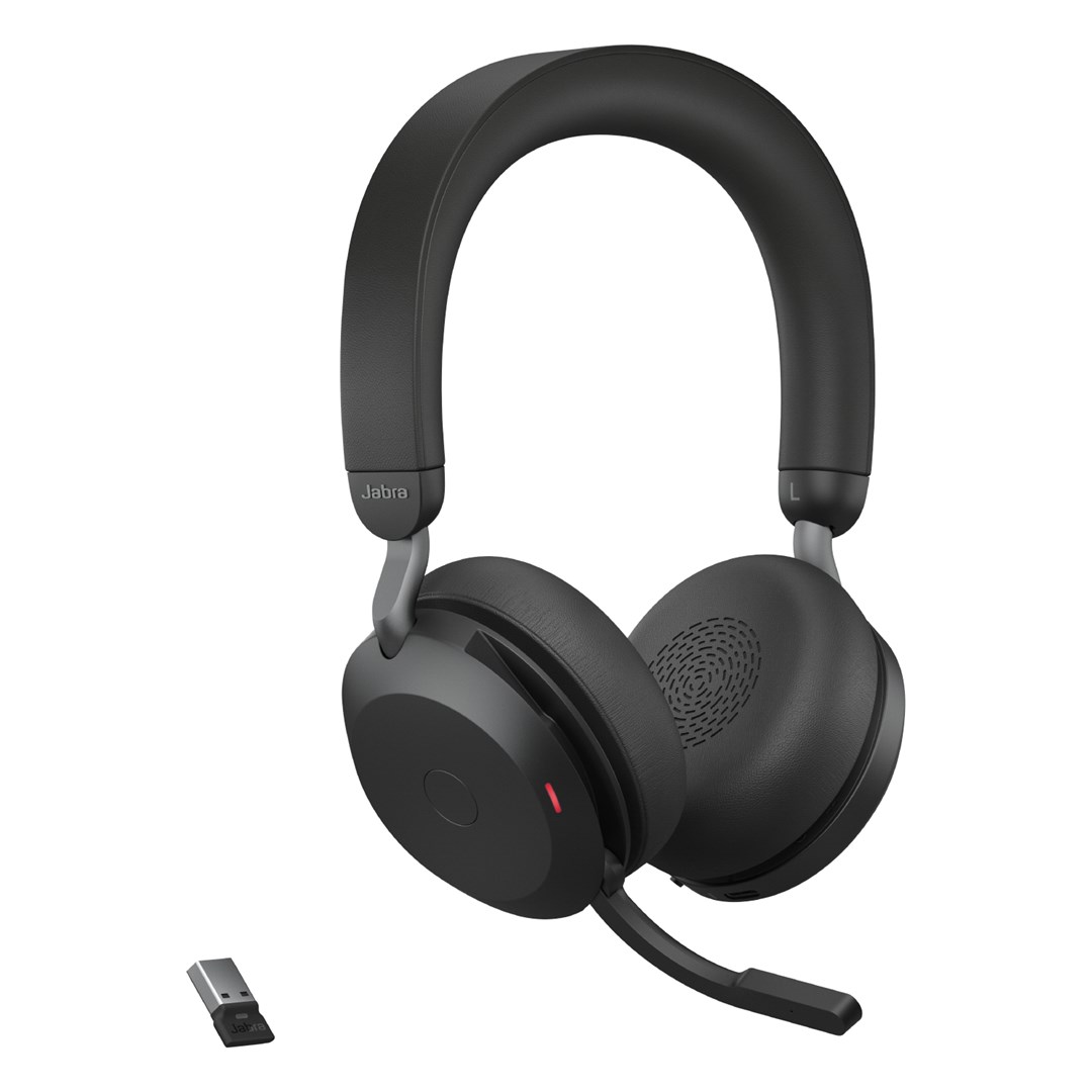 Kufje Jabra Evolve2 75, USB-A UC, Bluetooth, të zeza