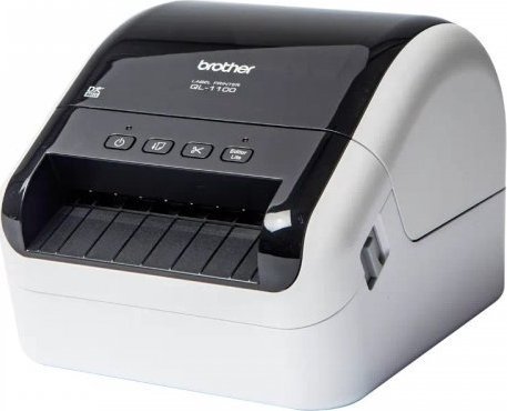 Printer etiketash Brother QL-1100, 4" 101.6mm, USB, i bardhë