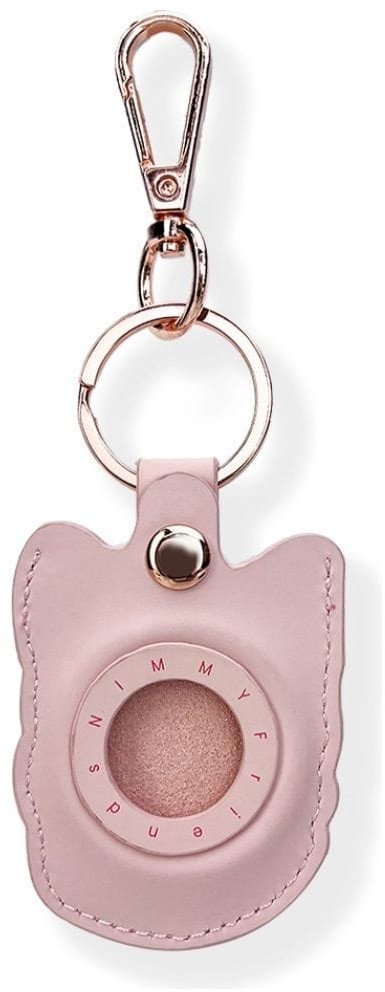 Mbajtëse tracker Nimmy Case Locatorr Glasses Cool Cat, për AirTag, rozë