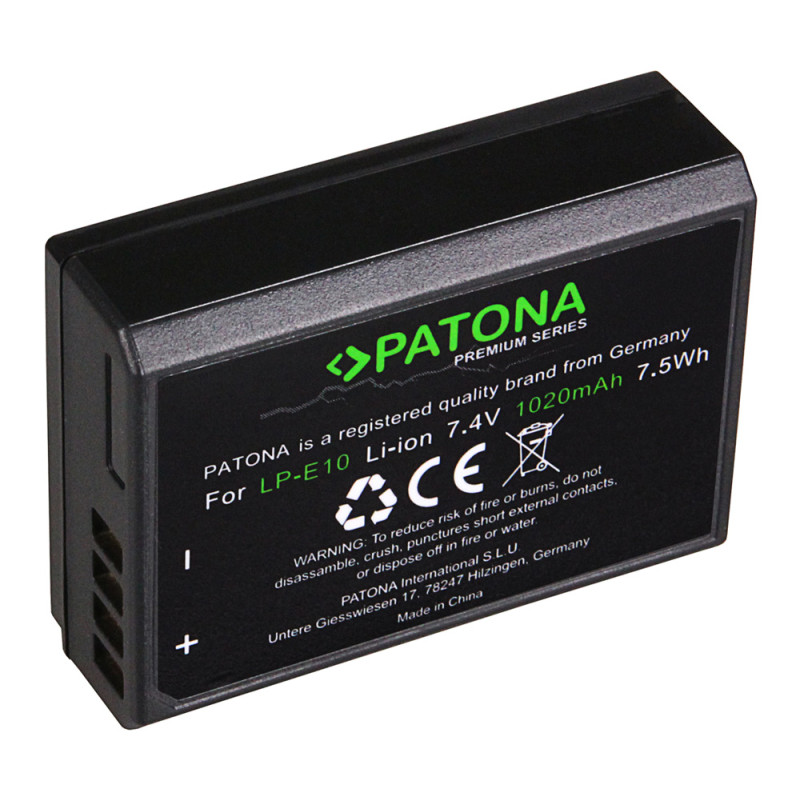 PATONA Premium Battery f. Canon LP-E10