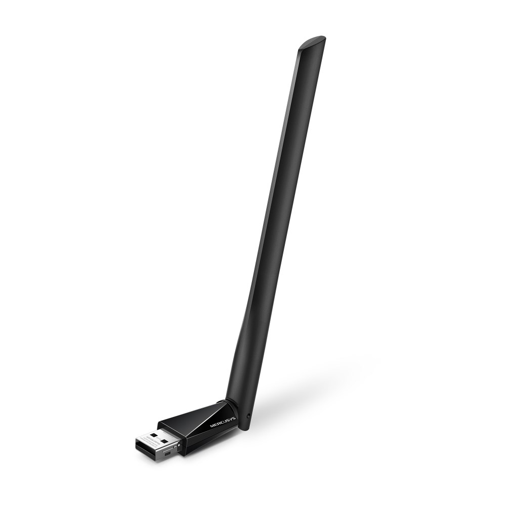 Përshtatës Wi-Fi Mercusys MA30H AC1300, USB, e zezë