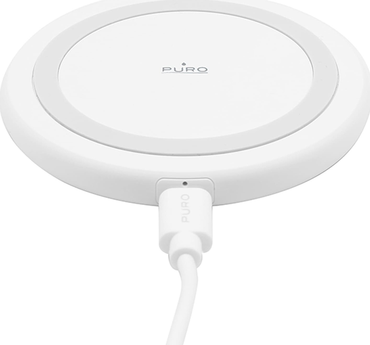 Karikues wireless Puro Wireless Charging Station, Qi, 10W, i bardhë