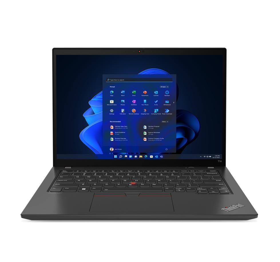 Лаптоп Lenovo ThinkPad T14, 14", Intel Core i7 1255U, 16 GB RAM, 512 GB SSD