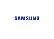 Logo Samsung, sfond i bardhë