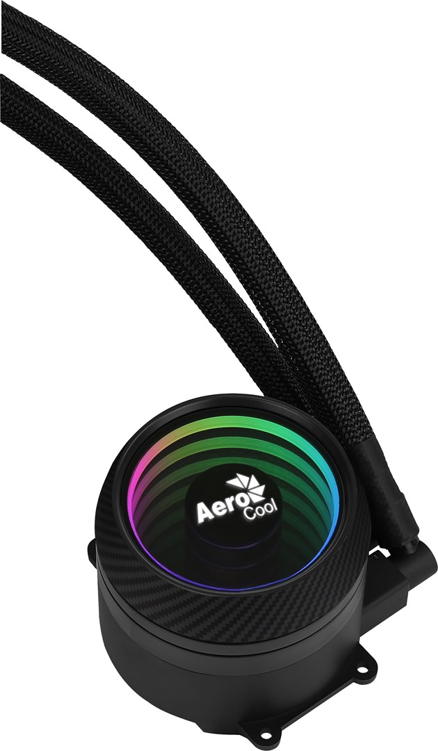 Ftohës me ujë Aerocool Mirage L240, 240mm, ARGB, i zi