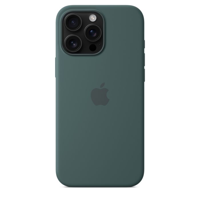 Apple iPhone 16 Pro Max Silicone Case with MagSafe, Lake Green (Seasonal)