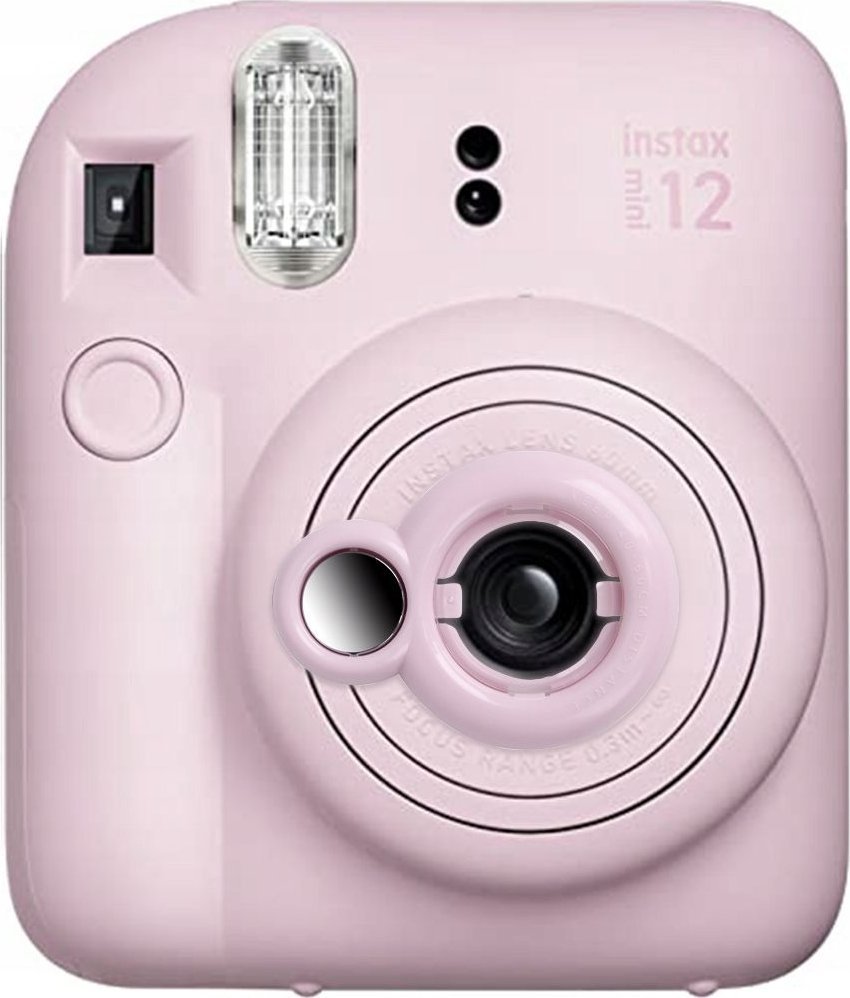 Aksesor pasqyre LoveInstant për Fujifilm Instax Mini 12, lentë për selfie, rozë