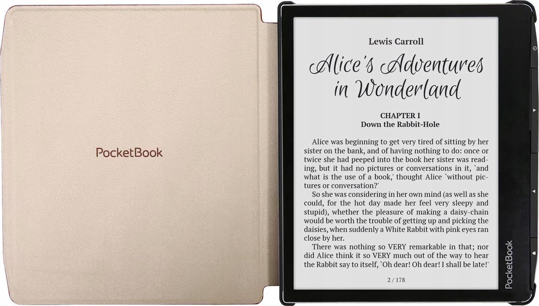 Заштитна футрола PocketBook Era Shell, за PocketBook Era, магнетно затворање, кафеава