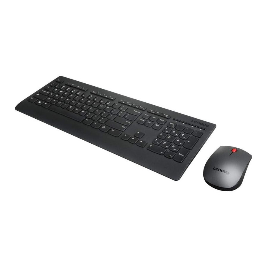 Set tastierë dhe mi Lenovo Professional, wireless, i zi