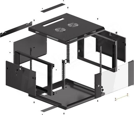 Kabinet për rack Lanberg 19", 6U