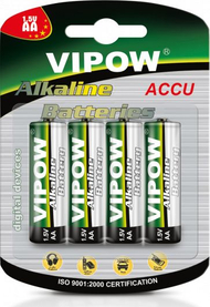 Bateri alkaline Rebel Power AA R6, paketim 4 copë