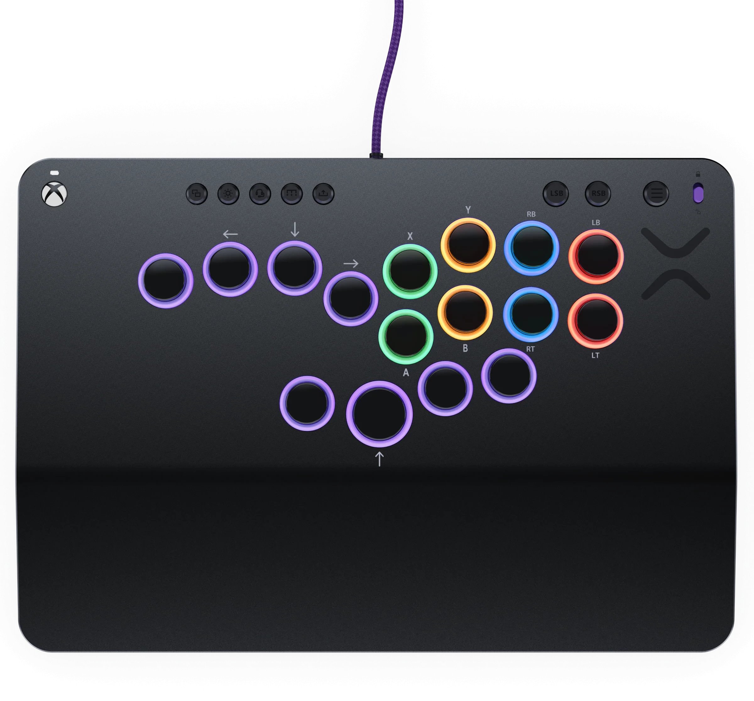 Kontroller lojërash Victrix Pro KO Leverless Fight Stick, Xbox dhe PC, 16 butona, gri metalike