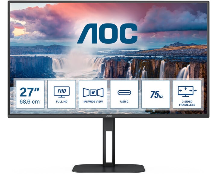Monitor AOC 27V5CE - LED, 27", FullHD, i zi