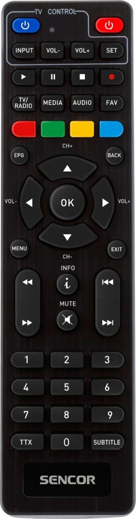 Декодер терестријален Sencor SDB524T, DVB-T2 H.265 HEVC, USB HDMI, сет 2 парчиња