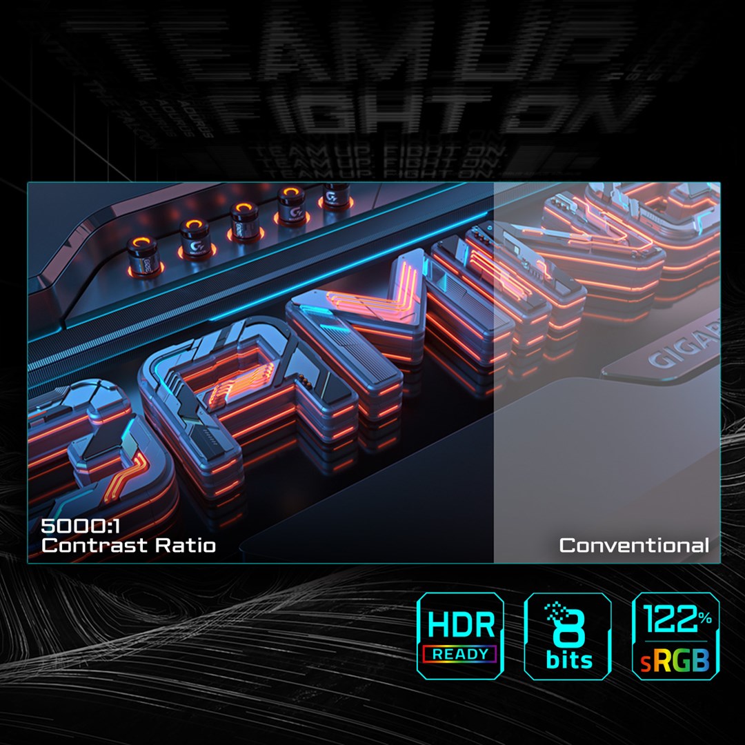 GIGABYTE GS27QCA монитор, 27", 2560 × 1440 (QHD), 180 Hz, 1 ms, црн
