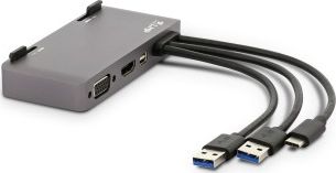 Docking station LMP Attach Dock Pro, 10 porta, për iMac, i hirtë