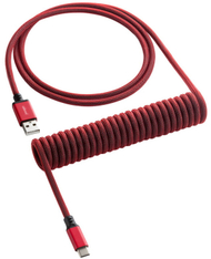 Кабел CableMod Classic Coiled Cable, USB-C/USB-A, 1,5m, Црвена