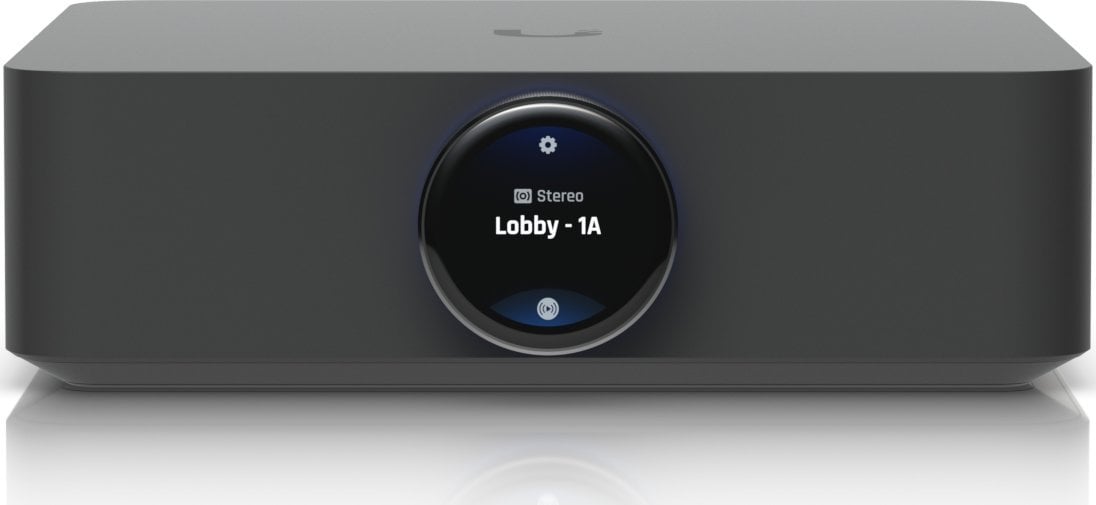 Përforcues audio Ubiquiti PowerAmp Home, multi zonë, streaming, i zi