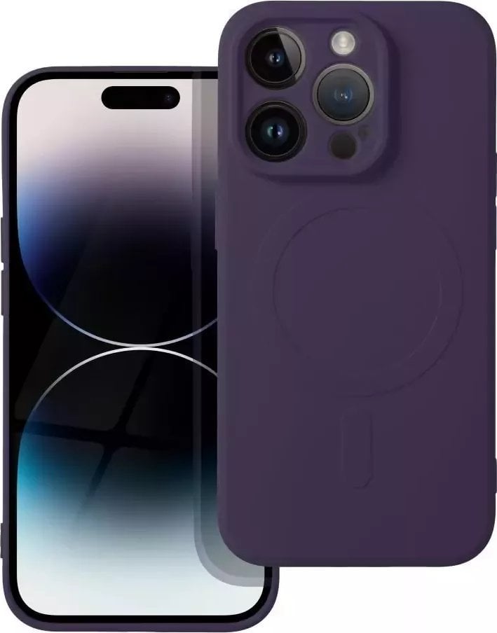 Kapak silikoni OEM MagSafe për iPhone 14 Pro, vjollcë