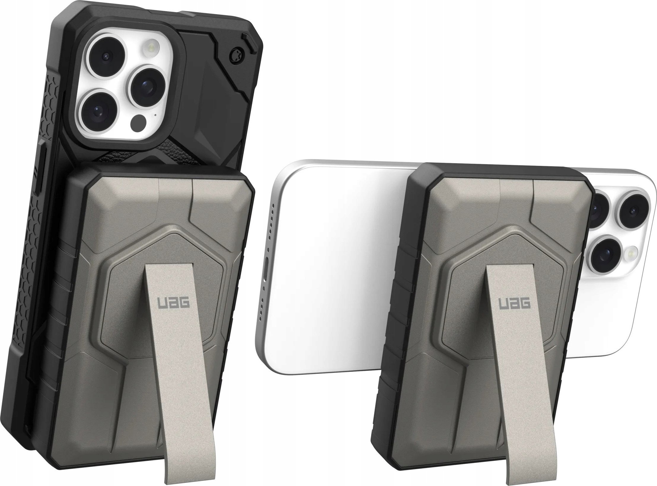 Надворешна батерија Urban Armor Gear Rugged Portable Magnetic, 10000mAh, магнетна, црна титан