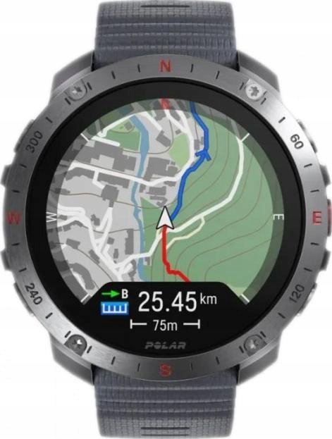 Orë sportive Polar Grit X2 Pro, GPS, AMOLED, e zezë