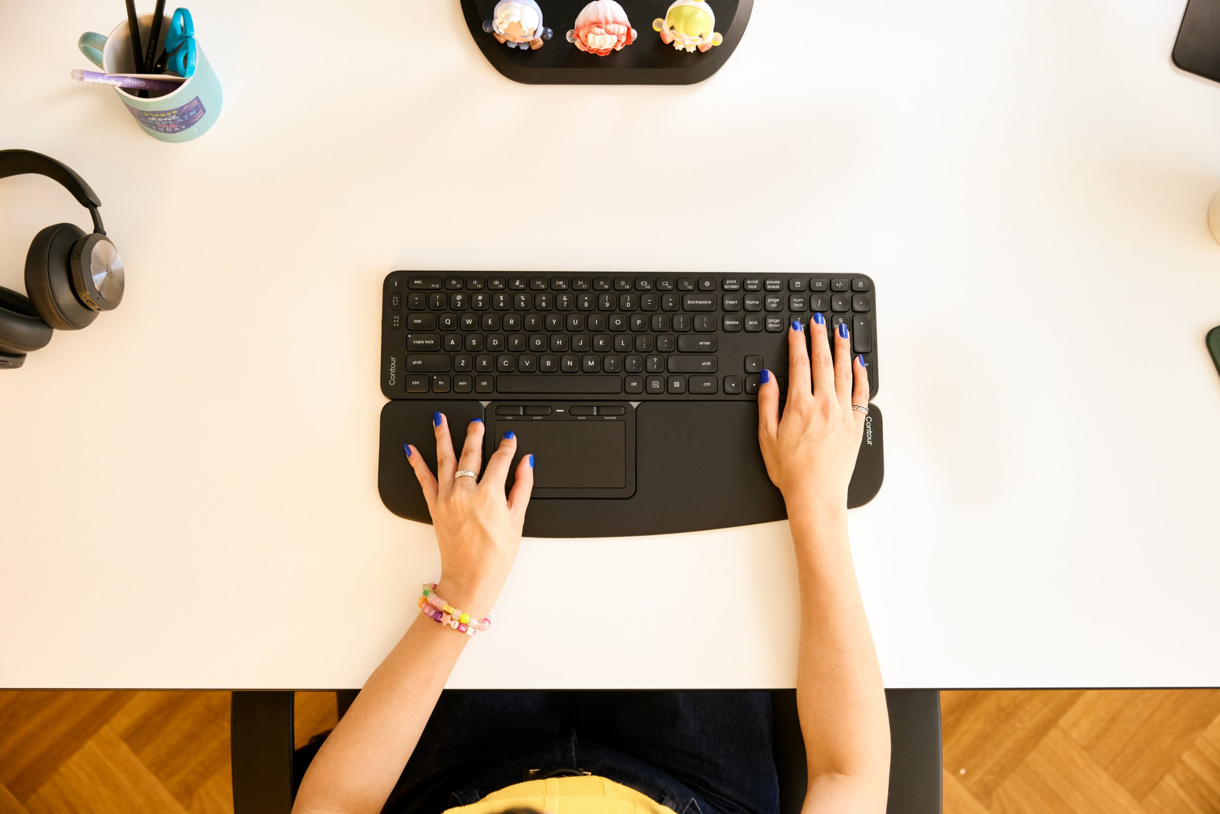 Tastierë Contour Balance Full Size, wireless, layout DE, e zezë