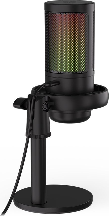 Mikrofon tavoline Krux Epic 1000S KRXC007, USB C, me RGB, i zi