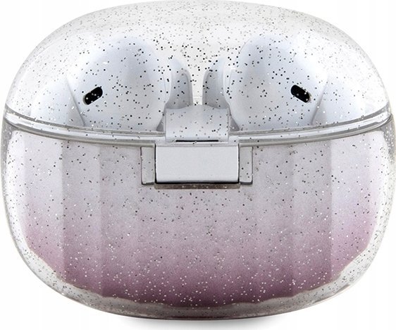 Kufje Bluetooth Guess Glitter Gradient GUTWSHDGKEEP, TWS, IPX4, rozë