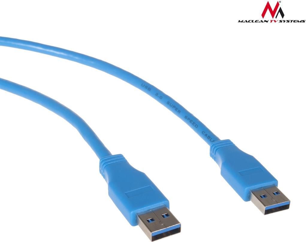 Kabllo USB Maclean MCTV-583, USB A në USB A, 3 m, blu