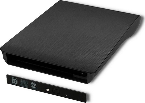 Kuti eksternale Qoltec për CD DVD SATA, USB 3.0, e zezë