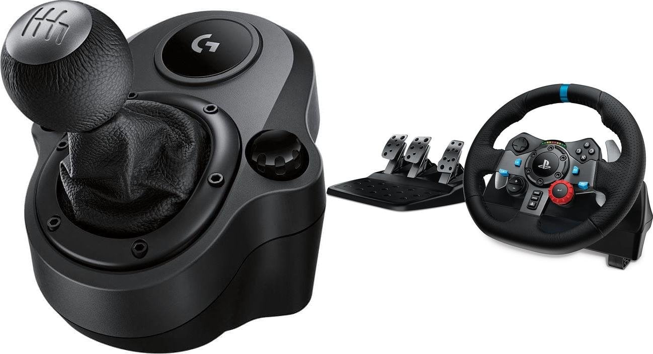 Set timon lojërash Logitech G29 Driving Force me shifter G29 G920, timon garash me pedale, i zi