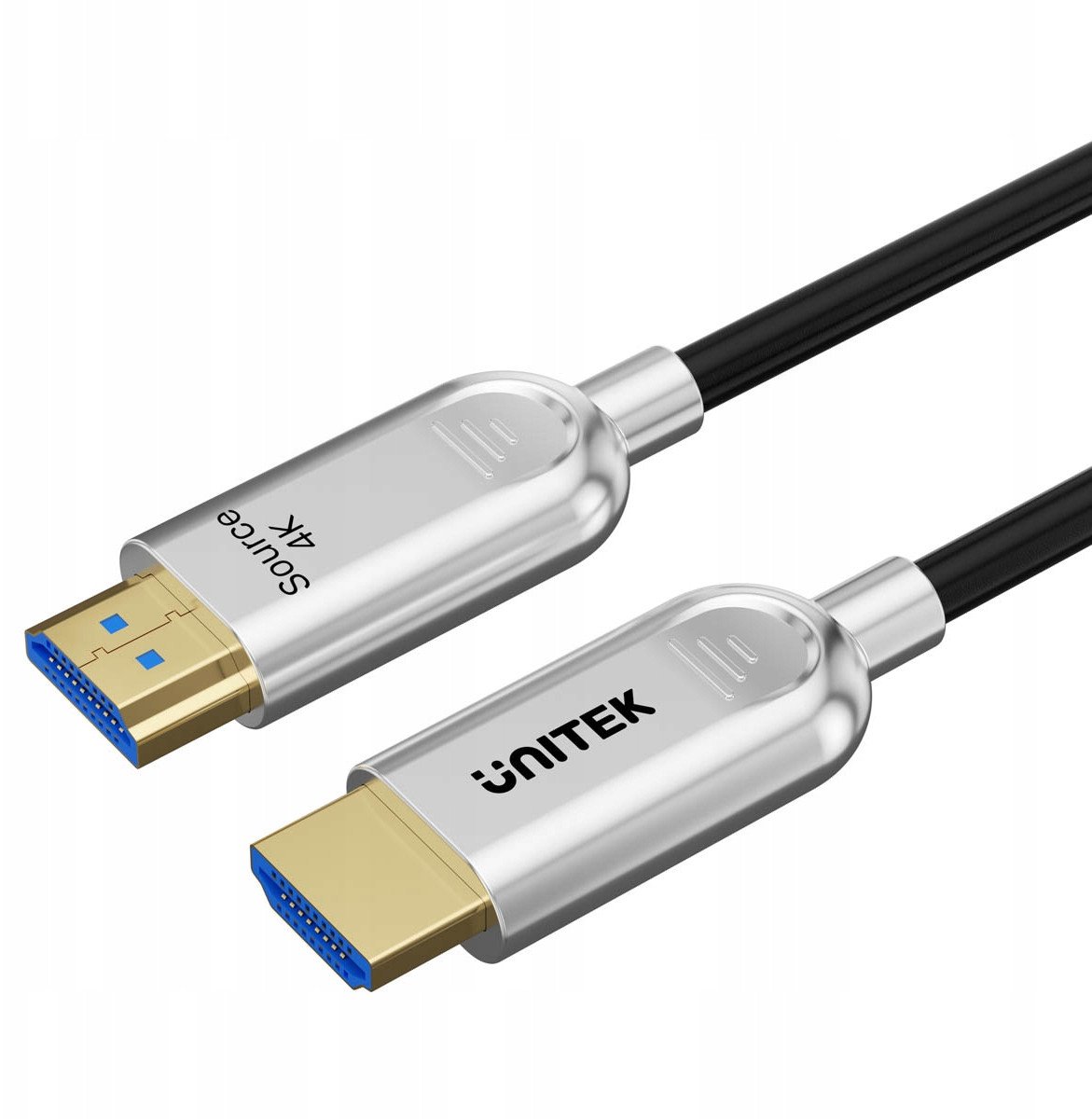 Kabllo HDMI Unitek 4K, 70 m, fibër optike, e zezë