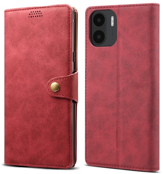 Këllëf Lenuo Leather për Xiaomi Redmi A1, i kuq