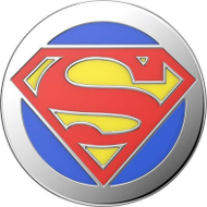 Mbajtës telefoni PopSockets Superman Enamel, universal, shumëngjyrësh