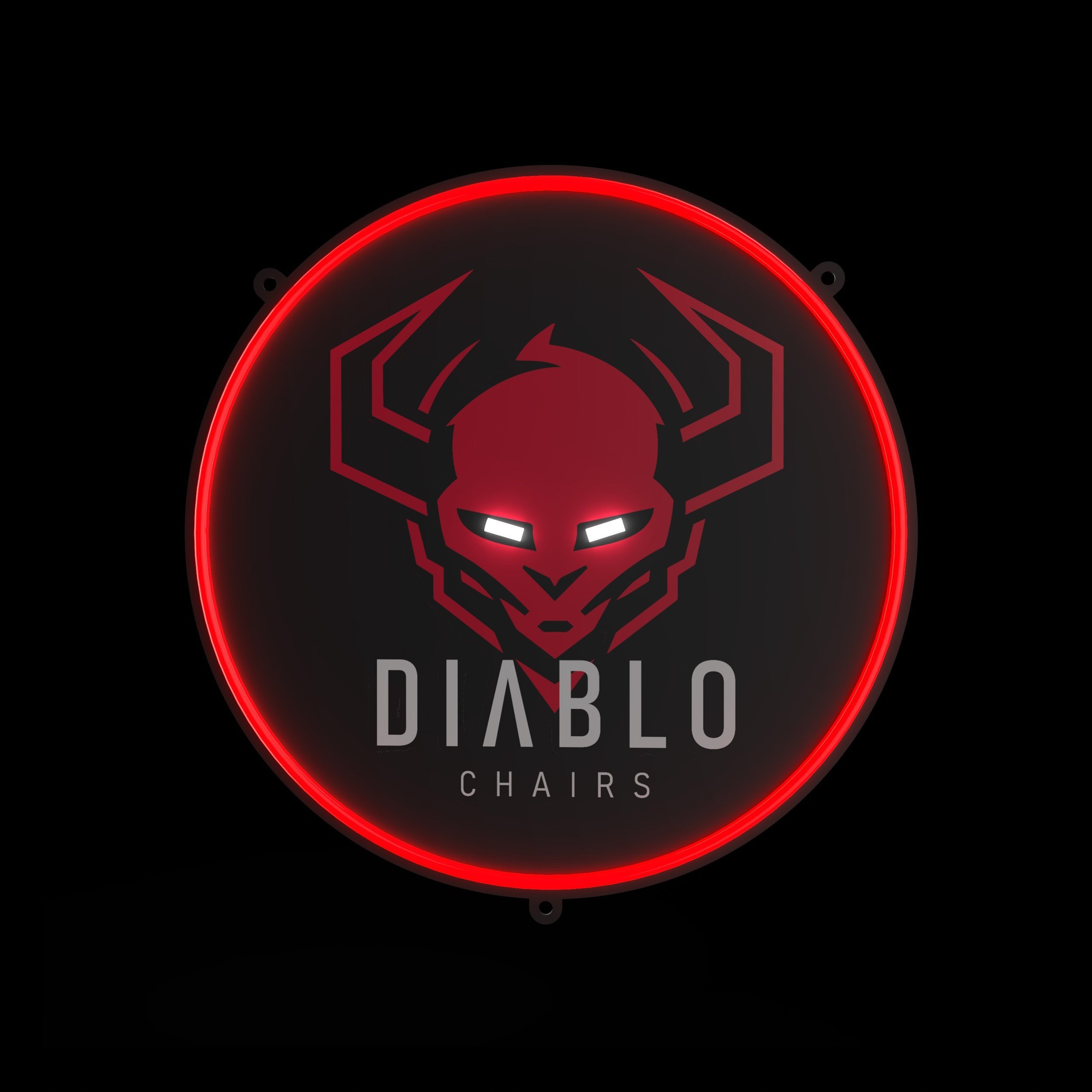 Karrige gaming Diablo Chairs Neon LED, ndriçim RGB, ergonomike, e zezë