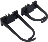 Пластична кука Triton RAB-MS-X21-X1, голема квадратна дупка 9x9, црна