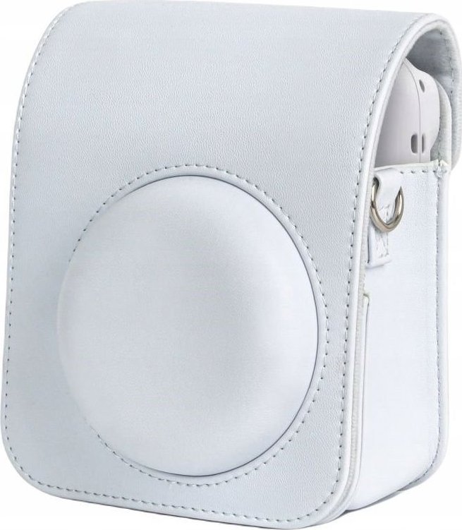 Set aksesorësh LoveInstant për Fujifilm Instax Mini 12, këllf lëkure me rrip, album 108 foto, i bardhë