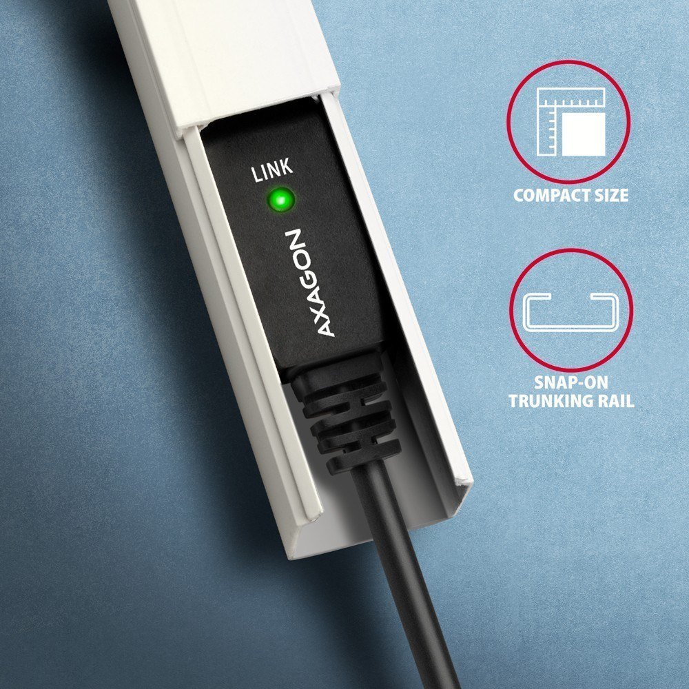 Kabllo USB Axagon ADR-210B, USB-A në USB-B, 10 m, i zi