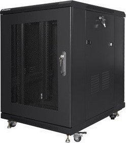 Kabinet rrjeti në këmbë Lanberg FF01-6815-23B 19", 15U, 600x800, i zi