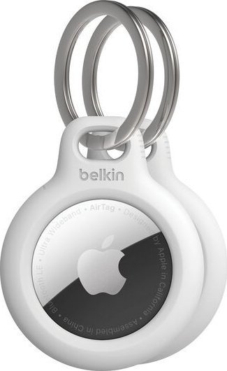 Mbajtës çelësash Belkin Secure Holder për AirTag, set 2 copë, i bardhë