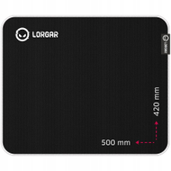 Mouse pad gaming Lorgar Legacer 755, madhësia L, i zi
