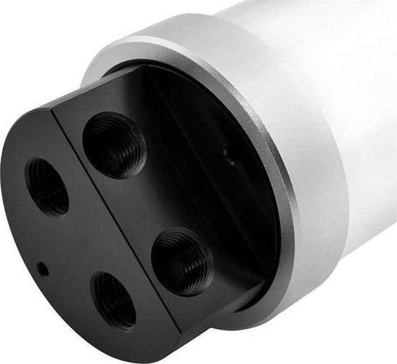 Rezervuar uji PC Singularity Computers Protium 200mm, diametër 60mm, 7 porta G1/4", argjendtë