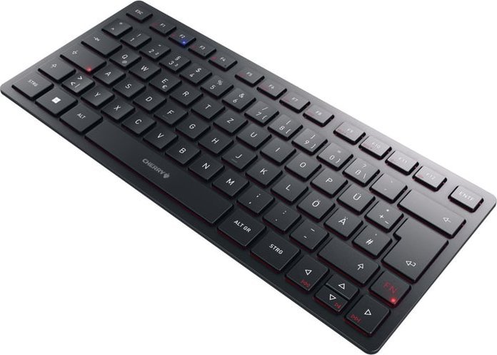 Tastierë CHERRY KW 9200 MINI, wireless + Bluetooth, QWERTZ gjerman, e zezë