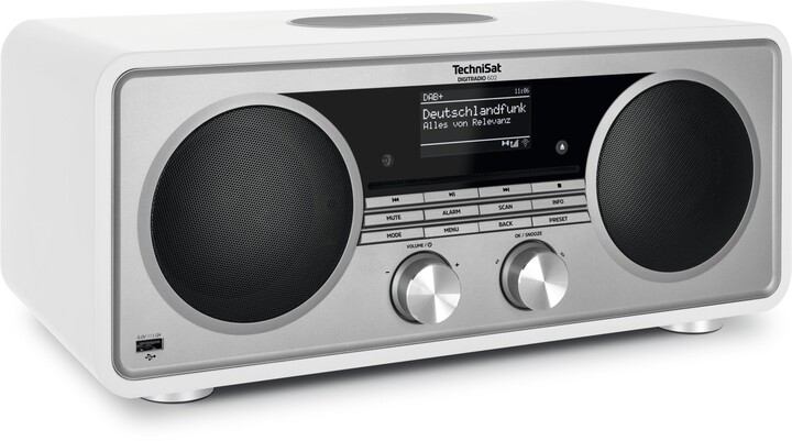 Radio Dixhitale TechniSat DigitRadio 602, e bardhë/argjend