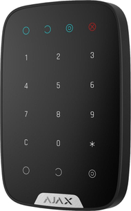 Tastierë wireless Ajax KeyPad, për sistem alarmi, e zezë