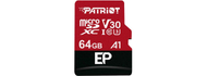 Kartë e memories Patriot Memory PEF64GEP31MCX, MicroSDXC, 64 GB, Class 10 + përshtatës SD