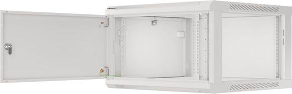 Ѕиден мрежен кабинет Lanberg WF01-6606-00S, 19" 6U, оптоварување 60kg, сив