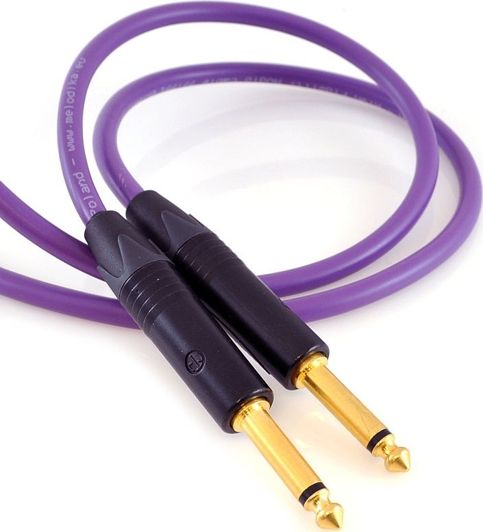 Kabllo Melodika Jack 6.3mm - Jack 6.3mm, 10m, vjollcë