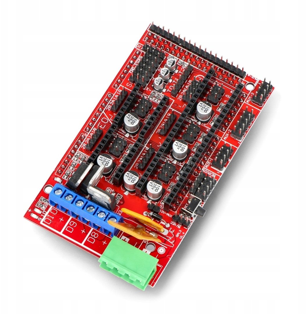 Pllakë kontrolli RAMPS 1.4 RepRap, për printer 3D, kompatibile me Arduino Mega 2560, 12V