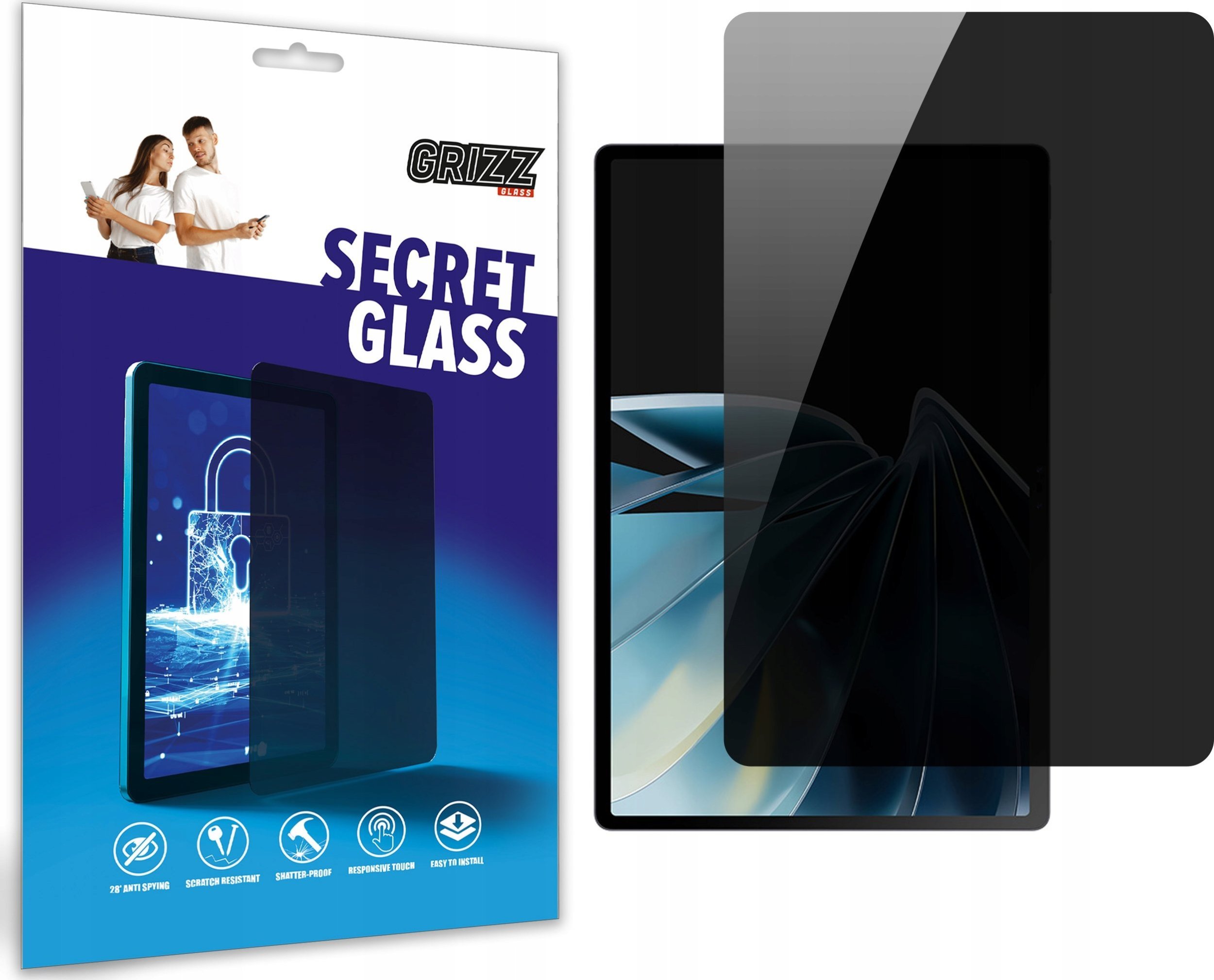 Xham mbrojtës privat Grizz SecretGlass për Nubia Pad 3D 2, mbrojtje ekrani, privaci